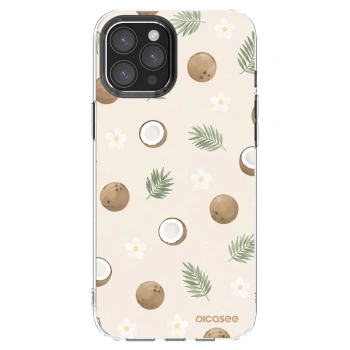 Picasee silikonový průhledný obal pro Apple iPhone 12 Pro Max - Coconut Breeze
