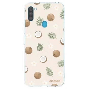 Picasee silikonový průhledný obal pro Samsung Galaxy M11 - Coconut Breeze