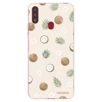 Picasee silikonový průhledný obal pro Samsung Galaxy A20s - Coconut Breeze