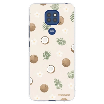 Picasee silikonový průhledný obal pro Motorola Moto G9 Play - Coconut Breeze