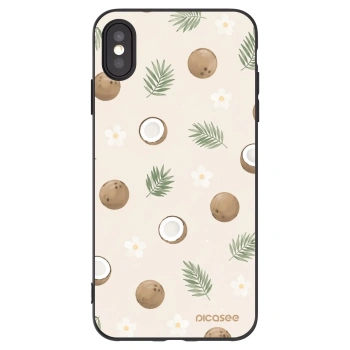 Picasee silikonový černý obal pro Apple iPhone XS Max - Coconut Breeze