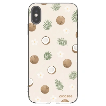 Picasee silikonový průhledný obal pro Apple iPhone XS Max - Coconut Breeze