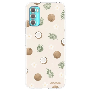 Picasee silikonový průhledný obal pro Motorola Moto G60 - Coconut Breeze