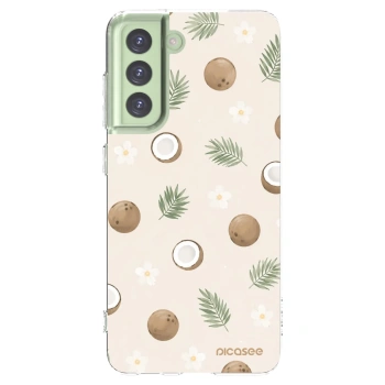 Picasee silikonový průhledný obal pro Samsung Galaxy S21 FE 5G - Coconut Breeze