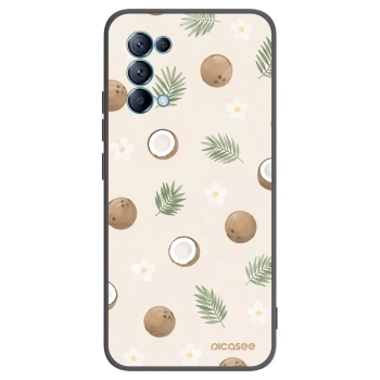 Picasee silikonový černý obal pro OPPO Reno 5 5G - Coconut Breeze