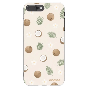 Picasee silikonový průhledný obal pro Apple iPhone 8 Plus - Coconut Breeze