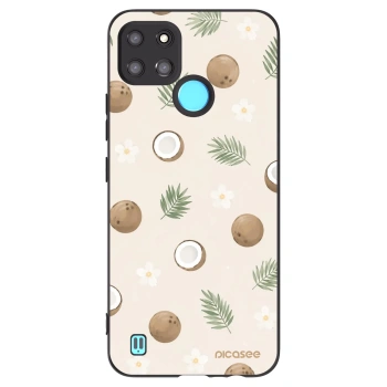 Picasee silikonový černý obal pro Realme C21Y - Coconut Breeze