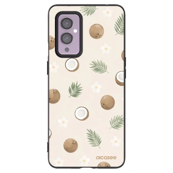 Picasee silikonový černý obal pro OnePlus 9 - Coconut Breeze