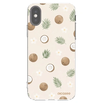 Picasee silikonový průhledný obal pro Apple iPhone X/XS - Coconut Breeze
