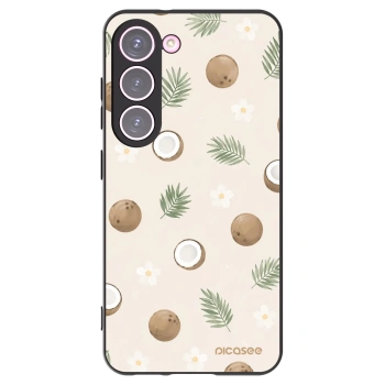 Picasee silikonový černý obal pro Samsung Galaxy S23 5G - Coconut Breeze