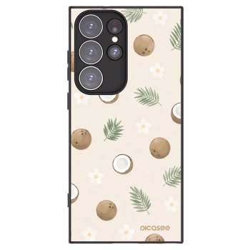 Picasee silikonový černý obal pro Samsung Galaxy S23 Ultra 5G - Coconut Breeze