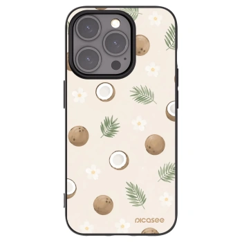 Picasee silikonový černý obal pro Apple iPhone 15 Pro - Coconut Breeze