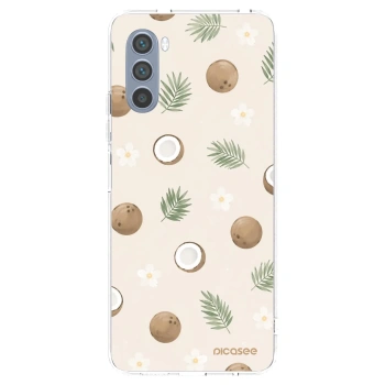 Picasee silikonový průhledný obal pro Motorola Moto G62 - Coconut Breeze