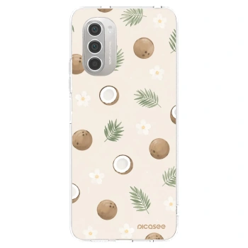 Picasee silikonový průhledný obal pro Motorola Moto G51 - Coconut Breeze
