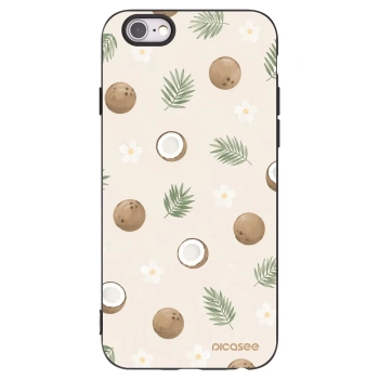 Picasee silikonový černý obal pro Apple iPhone 6/6S - Coconut Breeze