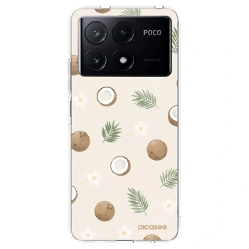 Picasee silikonový průhledný obal pro Xiaomi Poco X6 Pro - Coconut Breeze
