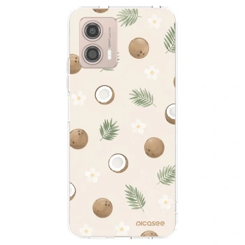 Picasee silikonový průhledný obal pro Motorola Moto G53 5G - Coconut Breeze