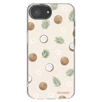 Picasee silikonový průhledný obal pro Apple iPhone 16e - Coconut Breeze