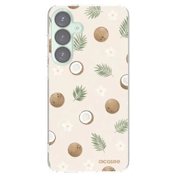 Picasee silikonový průhledný obal pro Samsung Galaxy S25+ 5G - Coconut Breeze