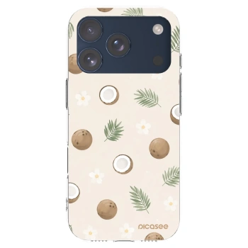 Picasee silikonový průhledný obal pro Apple iPhone 17 Pro - Coconut Breeze