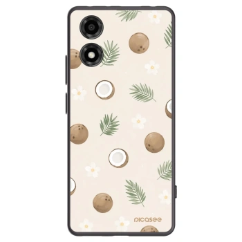 Picasee silikonový černý obal pro Motorola Moto E14 - Coconut Breeze