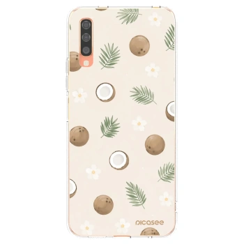 Picasee silikonový průhledný obal pro Samsung Galaxy A70 A705F - Coconut Breeze