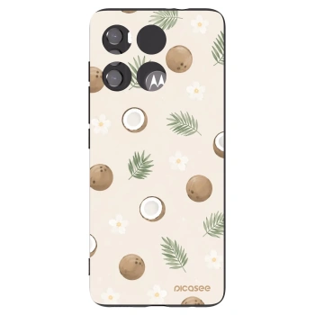 Picasee silikonový černý obal pro Motorola Edge 60 5G - Coconut Breeze