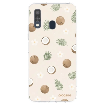Picasee silikonový průhledný obal pro Samsung Galaxy A40 A405F - Coconut Breeze
