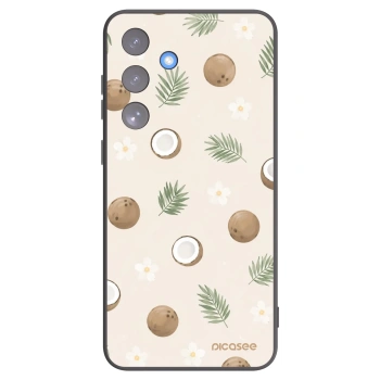 Picasee silikonový černý obal pro Samsung Galaxy S25 FE 5G - Coconut Breeze