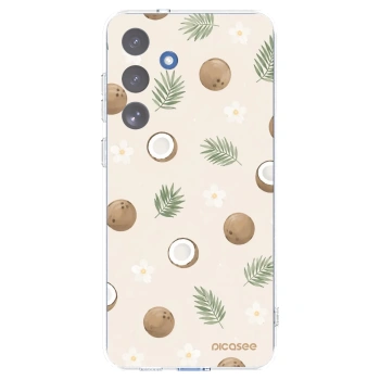 Picasee silikonový průhledný obal pro Samsung Galaxy S25 FE 5G - Coconut Breeze