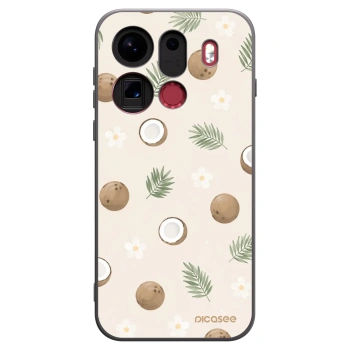 Picasee silikonový černý obal pro OPPO Find X9 Pro - Coconut Breeze