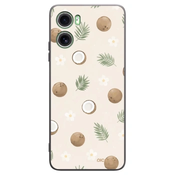 Picasee silikonový černý obal pro Motorola Moto G06 - Coconut Breeze