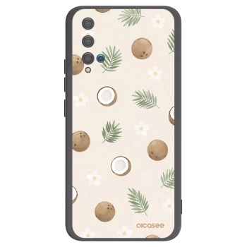 Picasee silikonový černý obal pro Huawei Nova 5T - Coconut Breeze