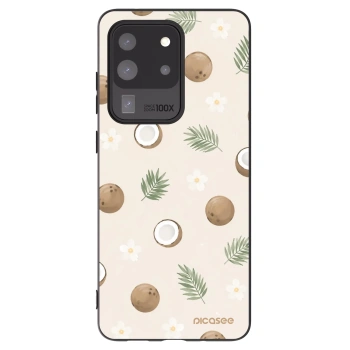 Picasee silikonový černý obal pro Samsung Galaxy S20 Ultra 5G G988F - Coconut Breeze