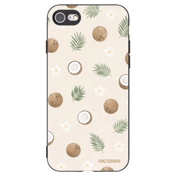 Picasee silikonový černý obal pro Apple iPhone SE 2020 - Coconut Breeze