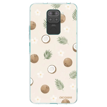 Picasee silikonový černý obal pro Xiaomi Redmi Note 9 - Coconut Breeze