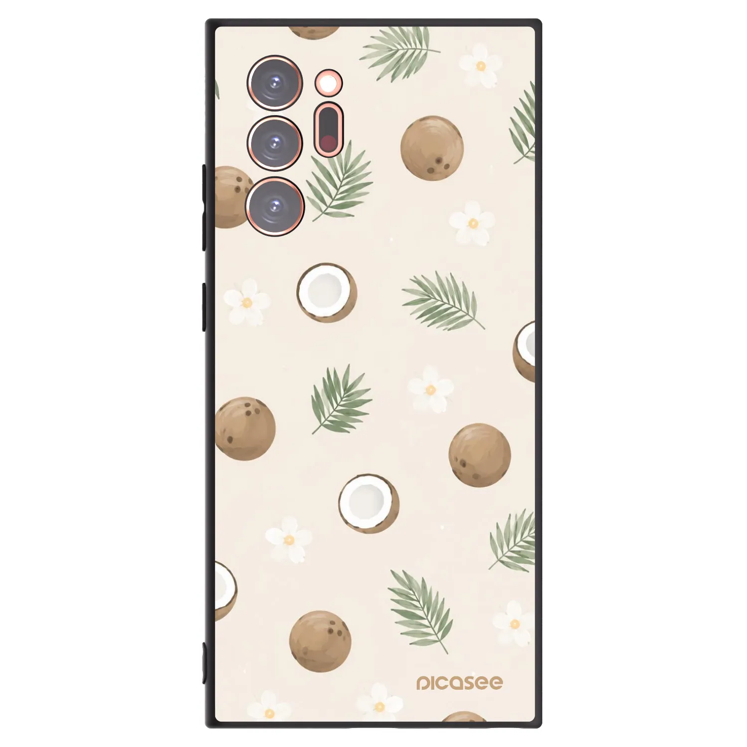 Picasee silikonový černý obal pro Samsung Galaxy Note 20 Ultra - Coconut Breeze