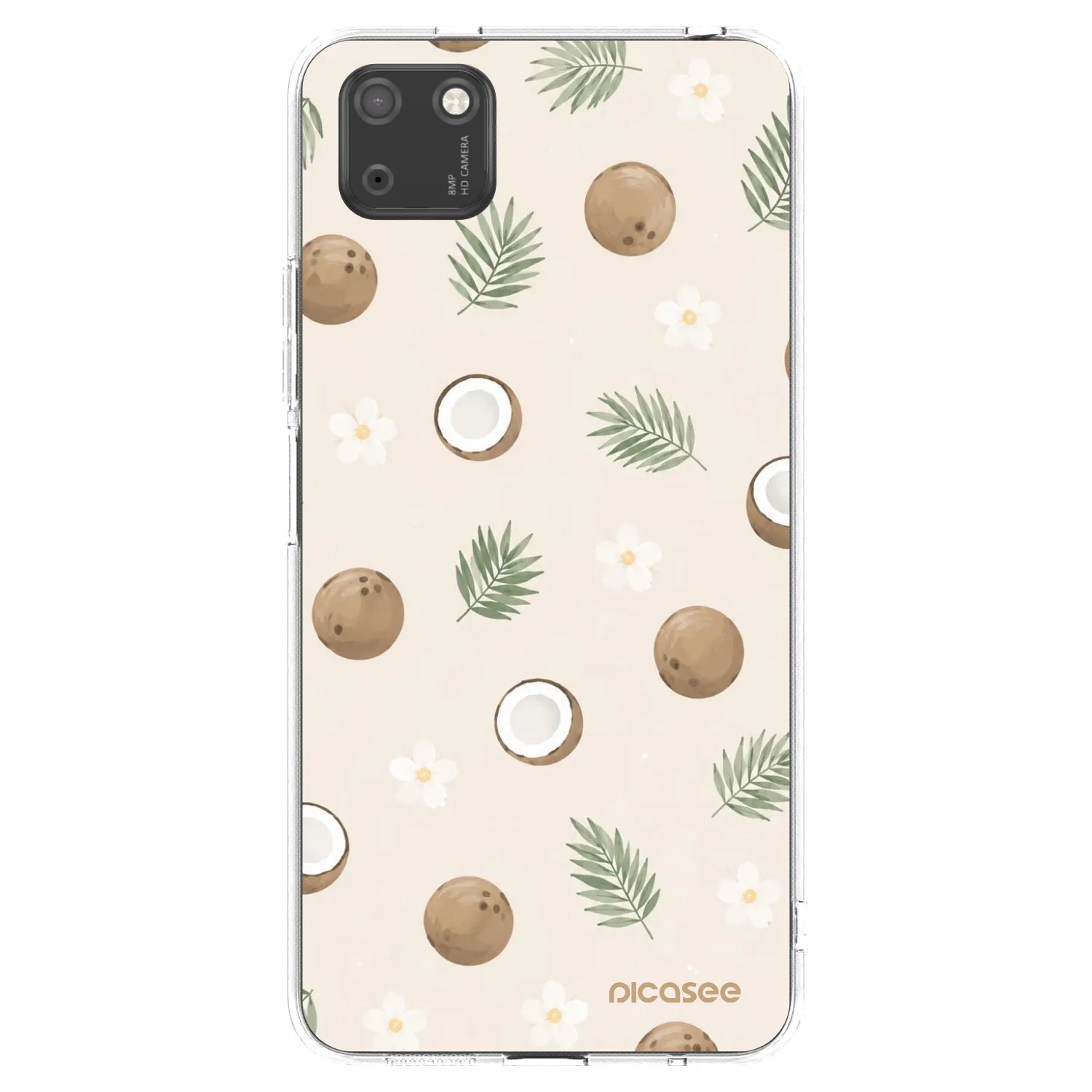Picasee silikonový průhledný obal pro Huawei Y5P - Coconut Breeze