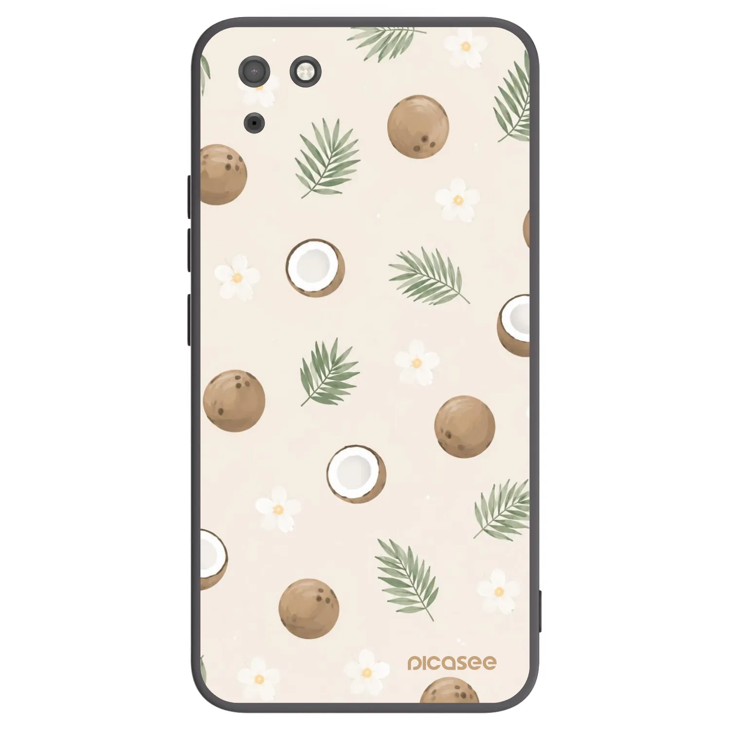 Picasee silikonový černý obal pro Huawei Y5P - Coconut Breeze