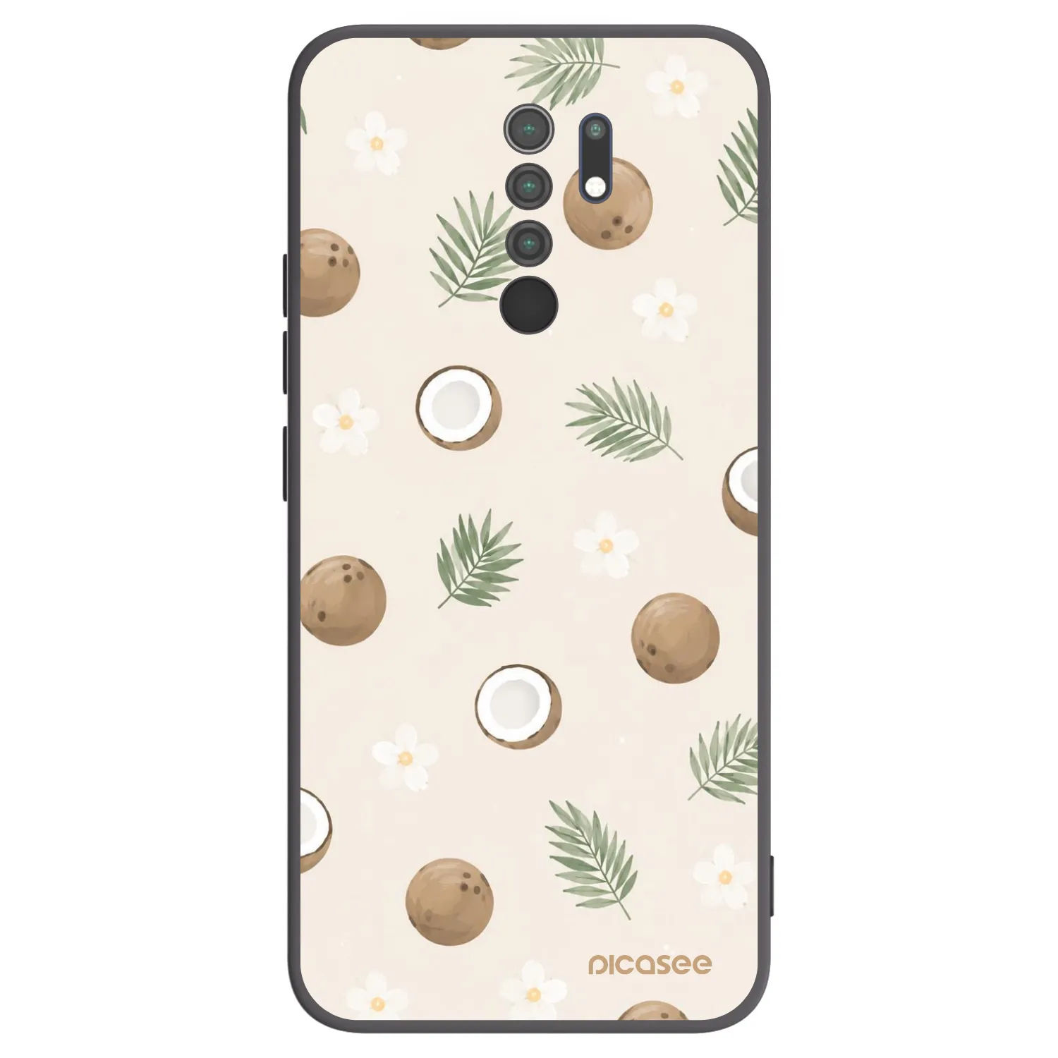 Picasee silikonový černý obal pro Xiaomi Redmi 9 - Coconut Breeze