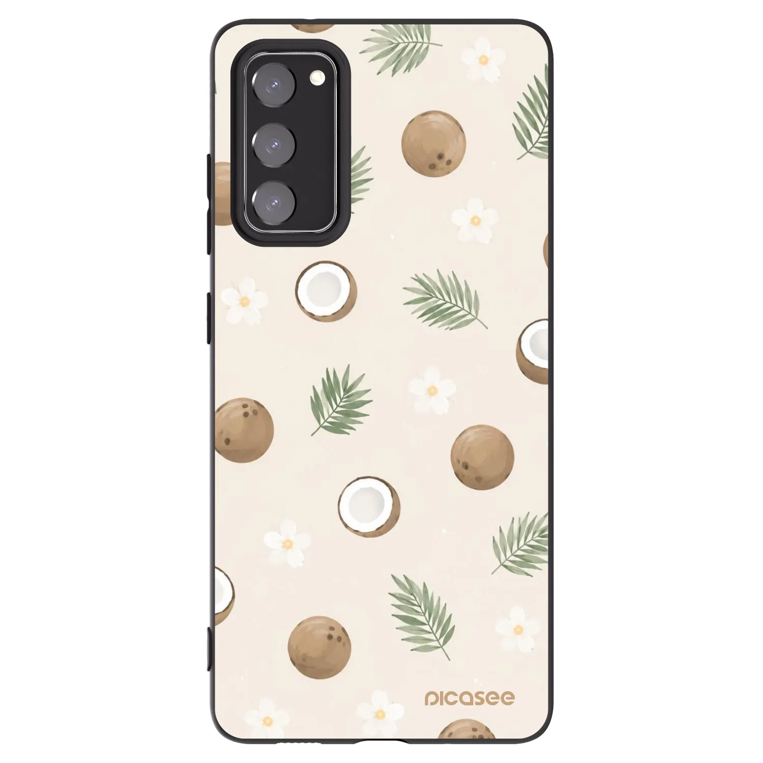 Picasee silikonový černý obal pro Samsung Galaxy S20 FE - Coconut Breeze