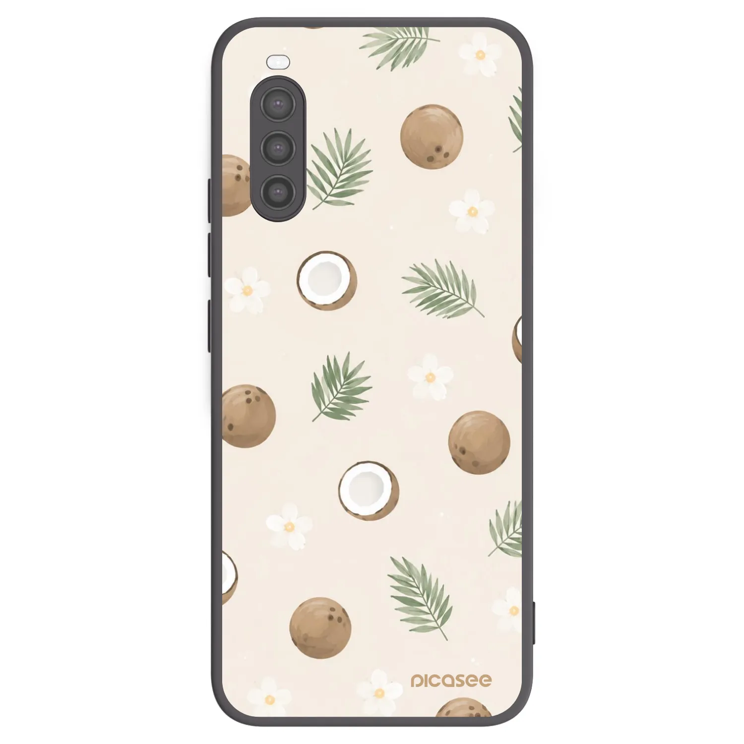 Picasee silikonový černý obal pro Sony Xperia 10 II - Coconut Breeze
