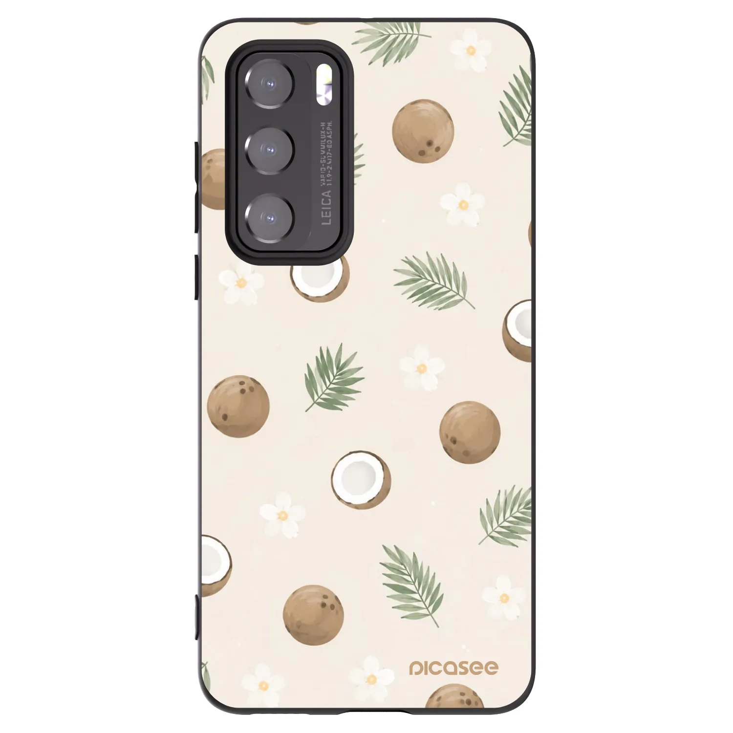 Picasee silikonový černý obal pro Huawei P40 - Coconut Breeze