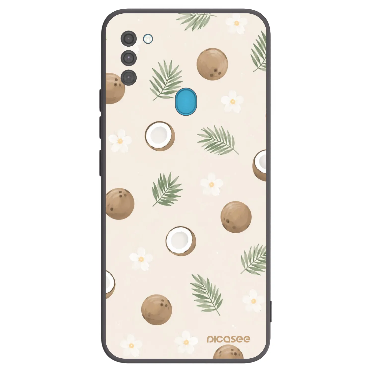 Picasee silikonový černý obal pro Samsung Galaxy M11 - Coconut Breeze