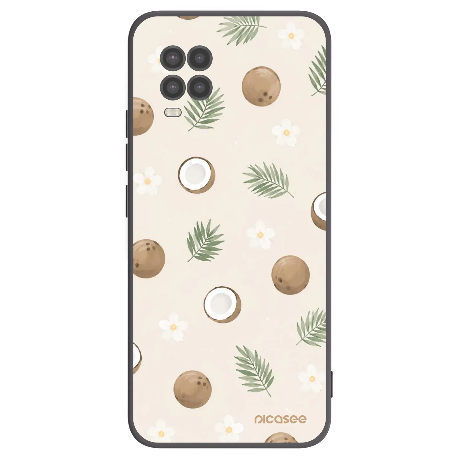 Picasee silikonový černý obal pro Xiaomi Mi 10 Lite - Coconut Breeze