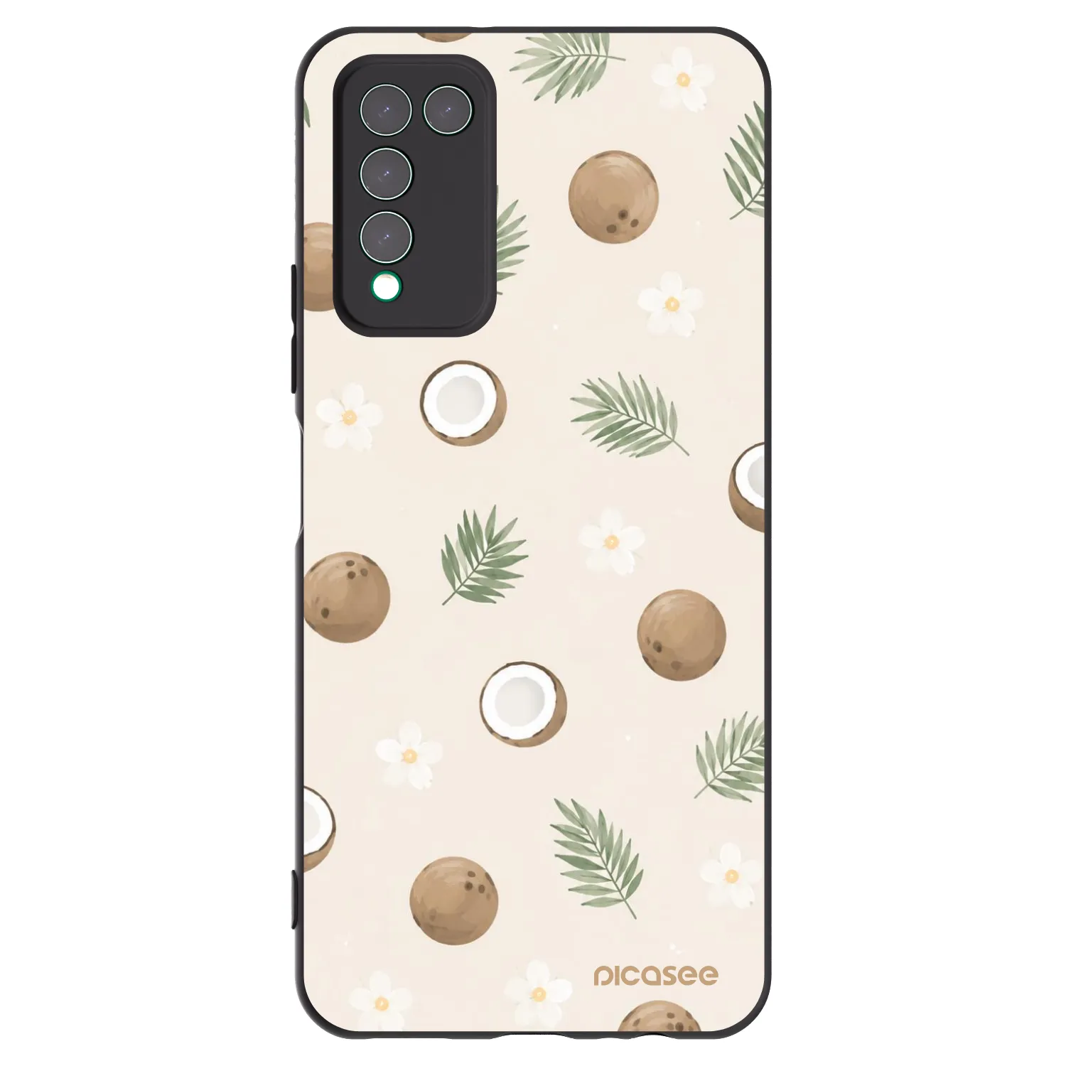 Picasee silikonový černý obal pro Honor 10X Lite - Coconut Breeze