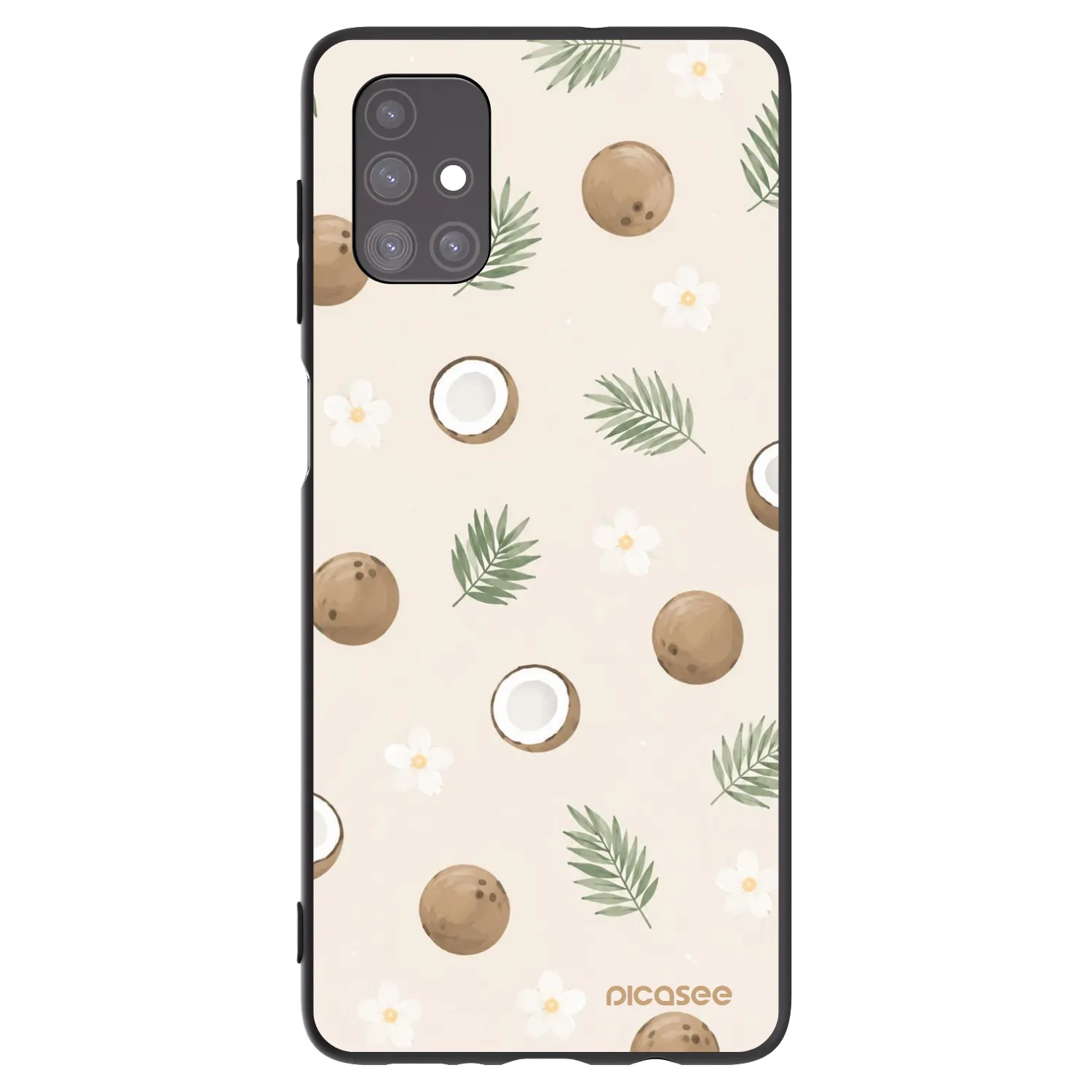 Picasee silikonový černý obal pro Samsung Galaxy M51 M515F - Coconut Breeze