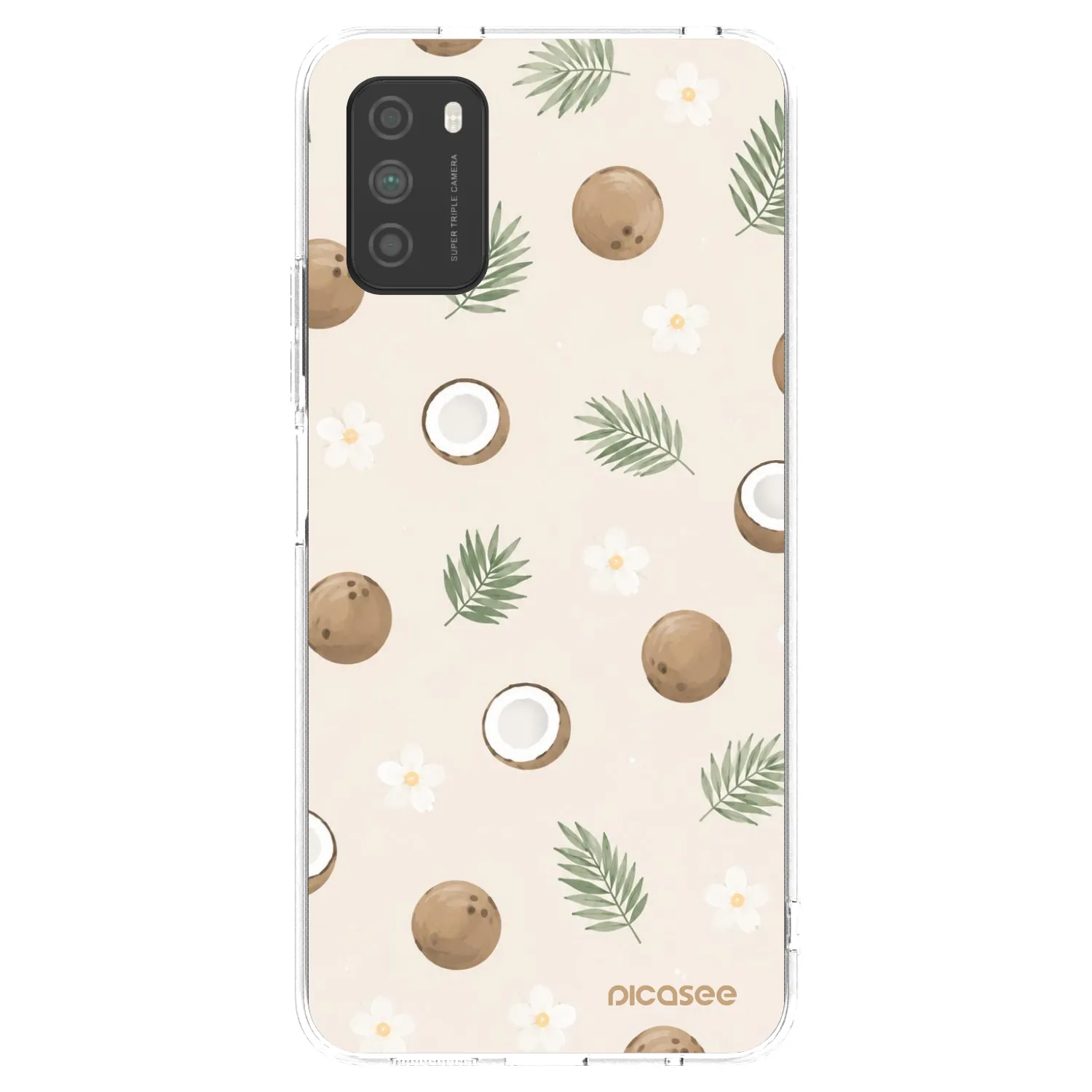 Picasee silikonový průhledný obal pro Xiaomi Poco M3 - Coconut Breeze