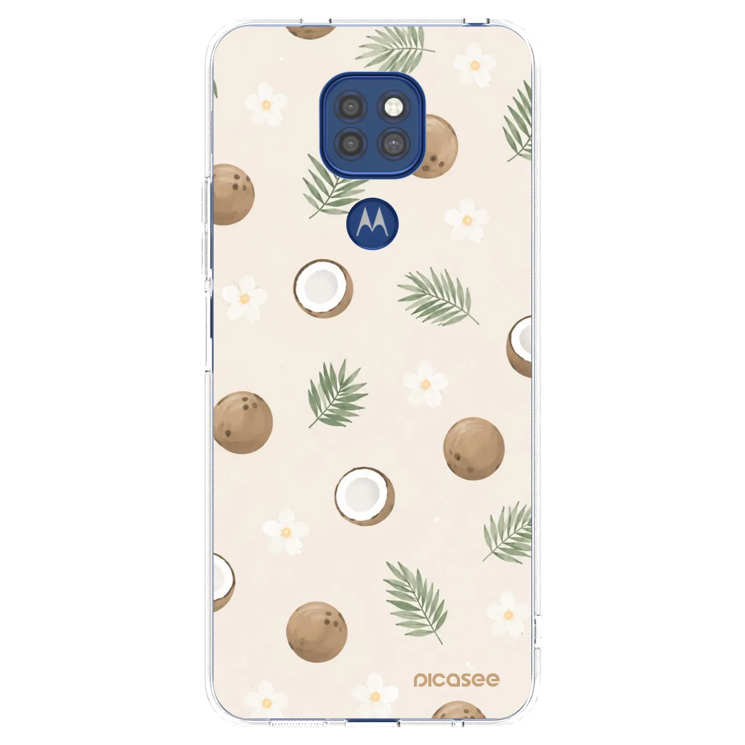 Picasee silikonový průhledný obal pro Motorola Moto G9 Play - Coconut Breeze