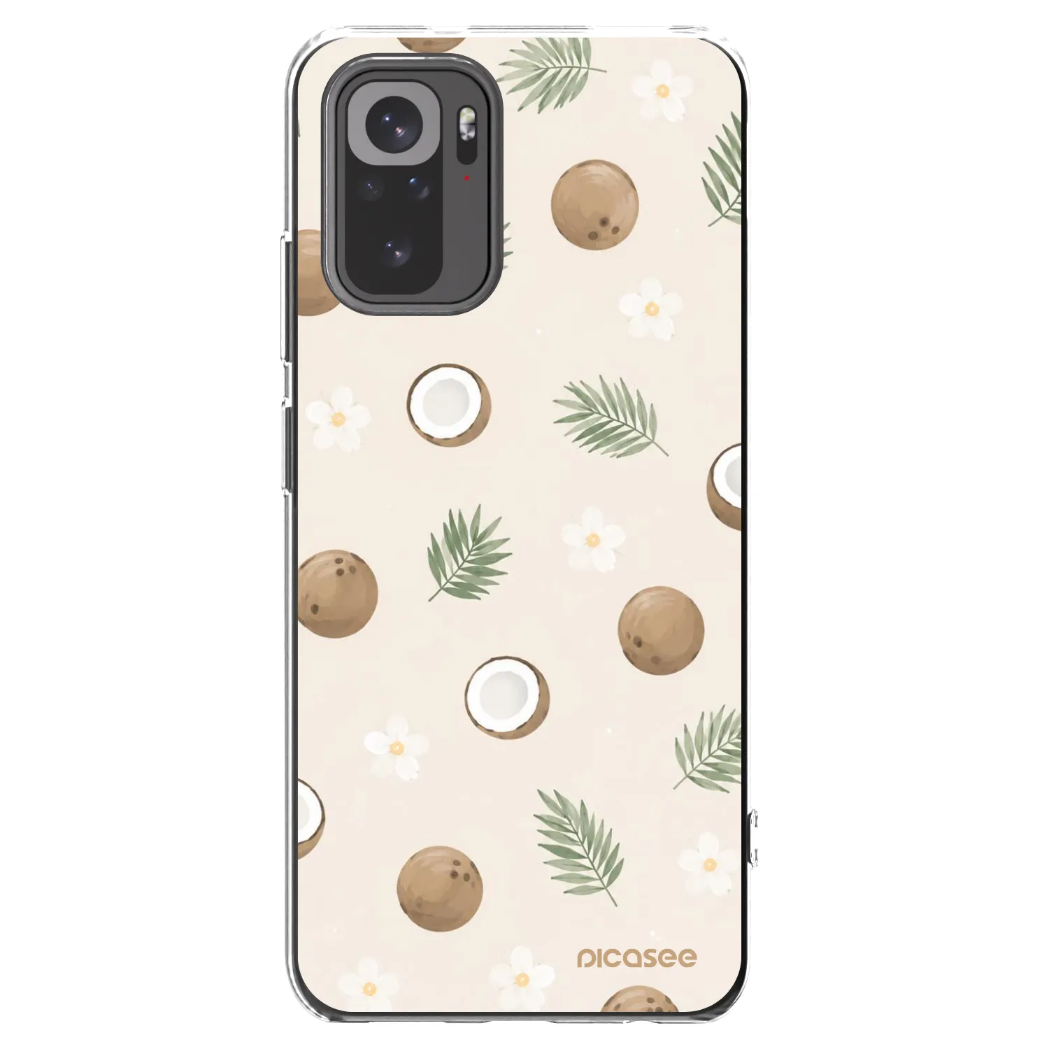 Picasee silikonový průhledný obal pro Xiaomi Redmi Note 10 - Coconut Breeze